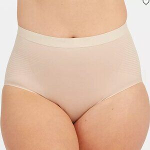 Spanx Thinstincts® 2.0 High Waist Briefs with‎ Printed Power Champagne Beige 2X